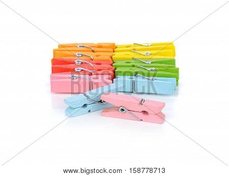 Colorful clothes pin or Colorful clothes peg