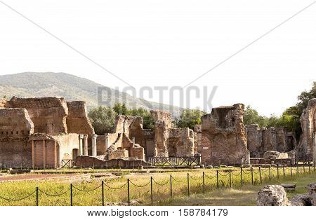 Hadrian villa, adriana is a large roman archaeological complex at tivoli, Italy
