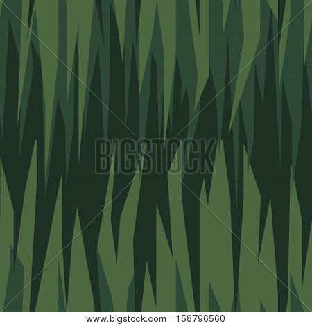 seamless abstract vector pattern, dark green grass theme