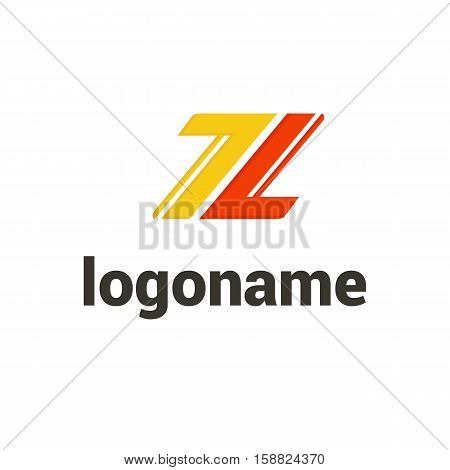 Illustration design of logotype business flat symbol