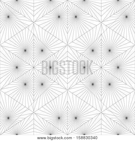 Seamless Pattern Of Lines On A White Background.