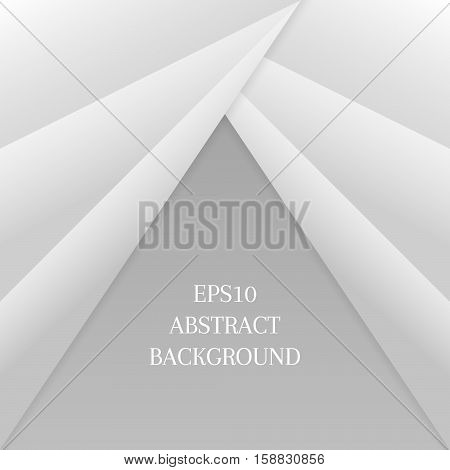 Abstract Background With Gray Triangle On A White Background.