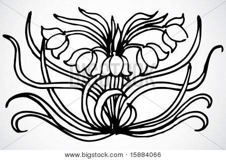 Vektor Art Deco dísz