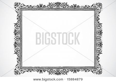 Vector Floral Frame