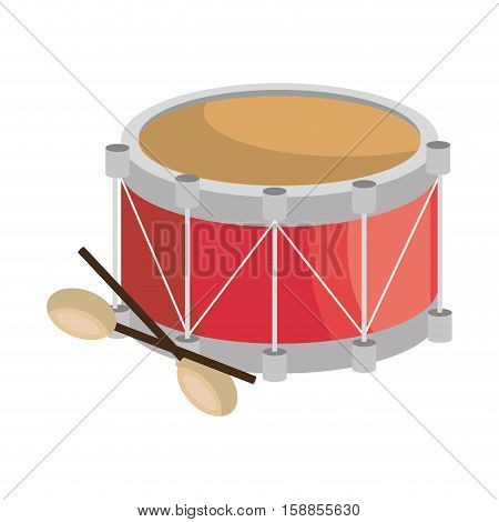 drum instrument musical icon vector illustration design