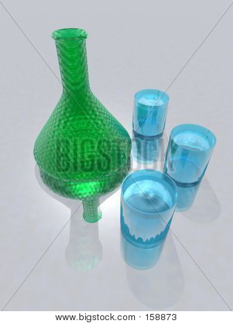 Fles en glazen 2