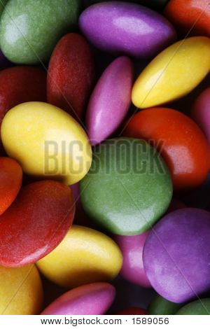 Macro Of Colorful Candy