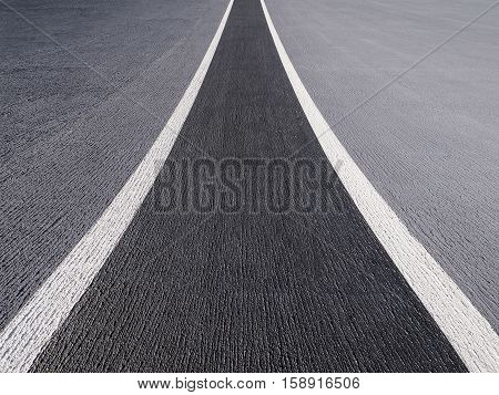 Perspective asphalted road street roadway runway railway