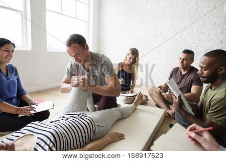 Health Wellness Massage Training Concept