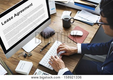 Lease Renting Contract Residential Tenant Concept