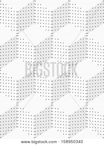 Seamless Pattern Of Dots And Cubes.