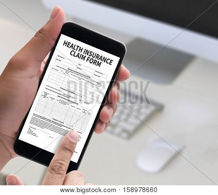 Claims Health Insurance Form ,  Claims Document Of The Customer To The Insurance , Claims - Business