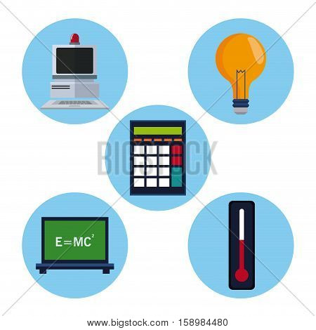 set laboratory research science vector illustration eps 10