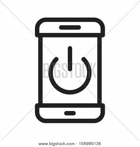 Phone, mode, off icon vector image. Can also be used for smartphone. Suitable for mobile apps, web apps and print media.
