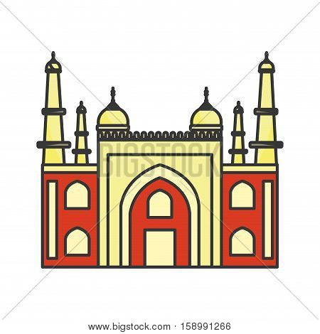 mysore palace india icon vector illustration graphic design