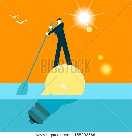He Swam Across The Sea To His Idea