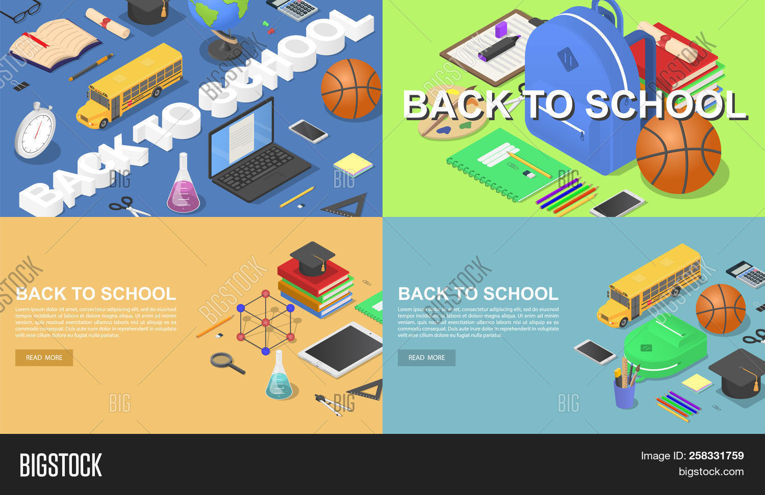 Back School Green Desk Image Photo Free Trial Bigstock