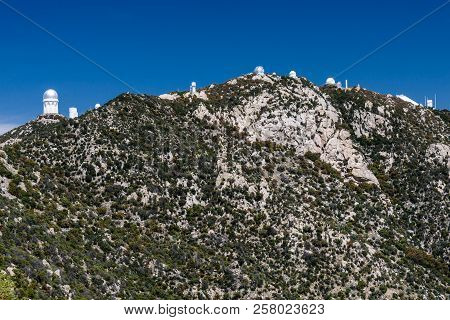 Astronomical Observatories Along The Ridge Of Kitt Peak, Arizona