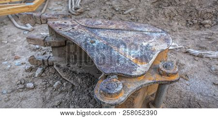 Bulldozer Scooper For Tractor In Construction Pano