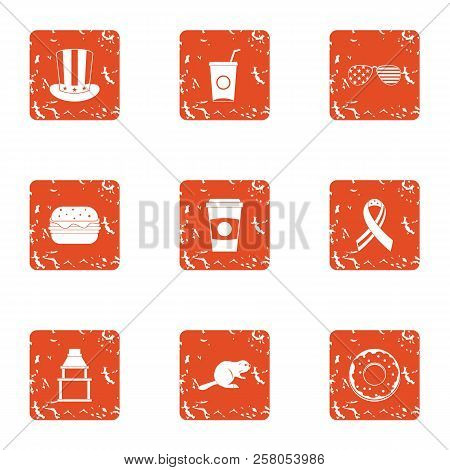 Sociable Icons Set. Grunge Set Of 9 Sociable Icons For Web Isolated On White Background