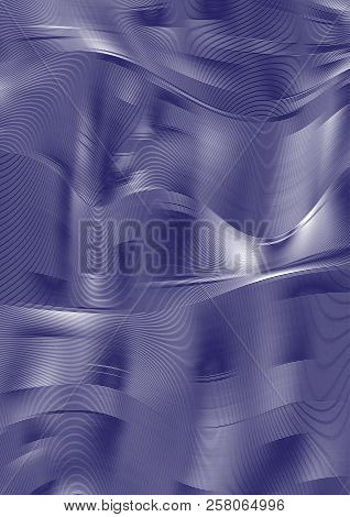 Vector Abstract Background With White Web Of Lines On Blue