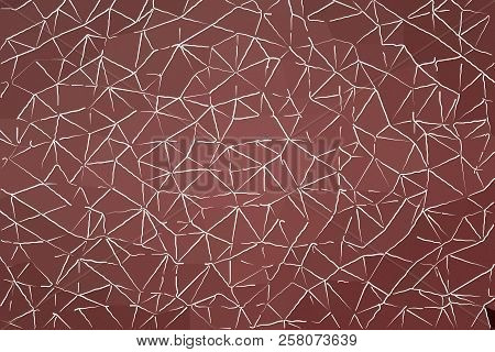 Abstract Illustration Of Acajou With Thin White Strokes Background, Digitally Generated