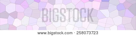 Abstract Illustration Of Anti-flash White Bright Middle Size Hexagon Banner Background, Digitally Ge