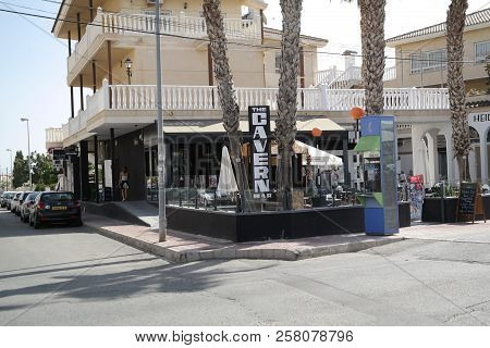Playa Flamenca, Spain - 13 Sept 2018 :  Citrus Center Shops, Bars And Restaurants