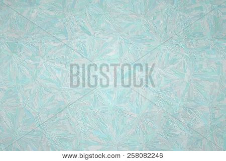 Abstract Illustration Of Gainsboro Impasto With Long Brush Strokes Background, Digitally Generated