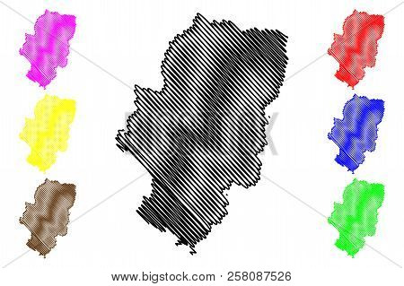 Aragon (kingdom Of Spain, Autonomous Community) Map Vector Illustration, Scribble Sketch Aragon Map