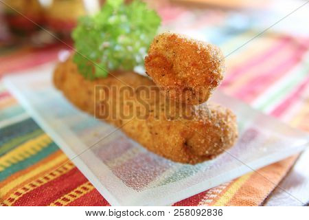 Malpua, Crispy Indian Pancake Rolls For Dessert Or Snack