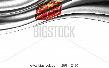 Grunge Colorful Flag Of Navarra Coat Of Arms, With Copyspace For Your Text Or Images