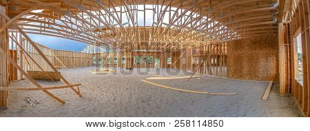Wide Angle Of Builidng Interior Under Construction