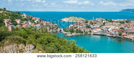 Amasra cityscape - Amasra is a small sea resort town in Bartin - Blacksea region / Turkey
