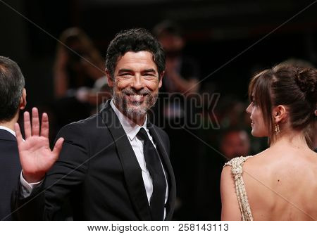Alessandro Gasmann walks the red carpet ahead of the 'Una Storia Senza Nome' screening during the 75th Venice Film Festival at Sala Grande on September 7, 2018 in Venice, Italy.