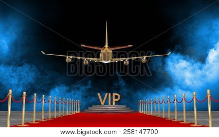 Red Carpet Private Jet With A Luxury Vip
