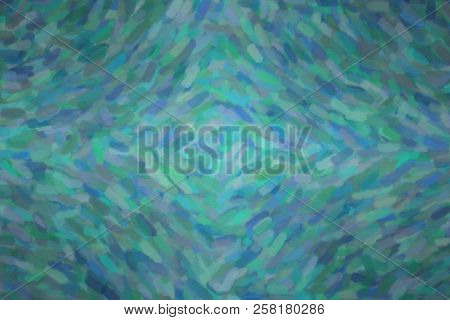 Abstract Illustration Of Wintergreen Watercolor With Bright Colors Background, Digitally Generated