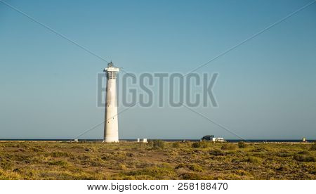 Lighthouse beach in Morro Jable, Fuerteventura, Canary Islands, Spain.