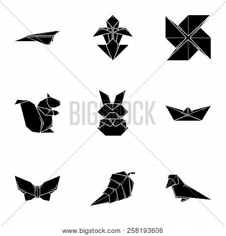 Piece Of Paper Icons Set. Simple Set Of 9 Piece Of Paper Vector Icons For Web Isolated On White Back