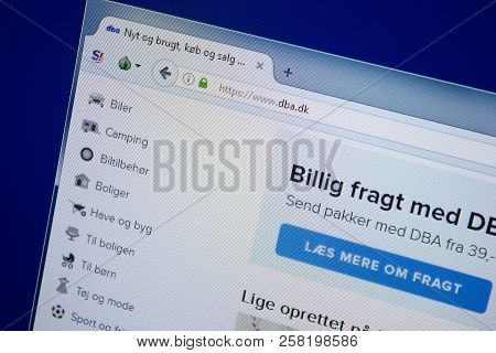 Ryazan, Russia - September 09, 2018: Homepage Of Dba Website On The Display Of Pc, Url - Dba.dk.
