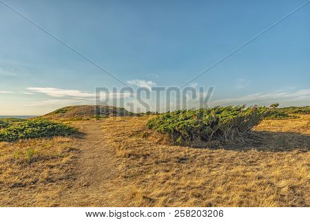Dagshog Is The Largest Bronze Age Grave Mound In The Swedish County Of Skane.