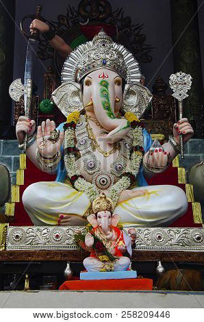 Idol Of Lord Ganesha At Pune, Maharashtra, India
