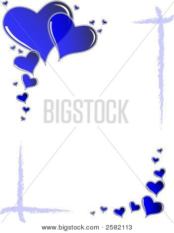 Рамка Blue сердца