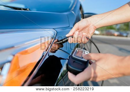 Measuring Thickness Of The Car Paint Coating