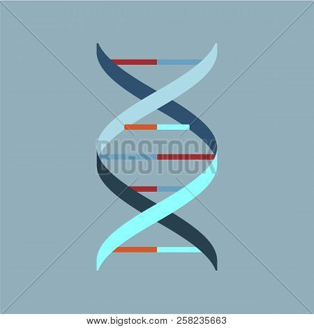 Dna Vector Isometric Icon On Gray Background