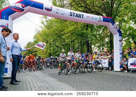 Ruzomberok, Slovakia - September 14: Start Of Second Stage Of Tour De Slovakia On  September 14, 201