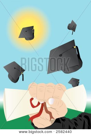 Illustration vectorielle de graduation