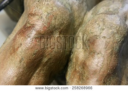 Restoration: Close Up. Conservation Of Paintings. Conservation Of Sculptures