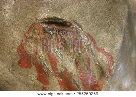 Restoration: Close Up. Conservation Of Paintings. Conservation Of Sculptures