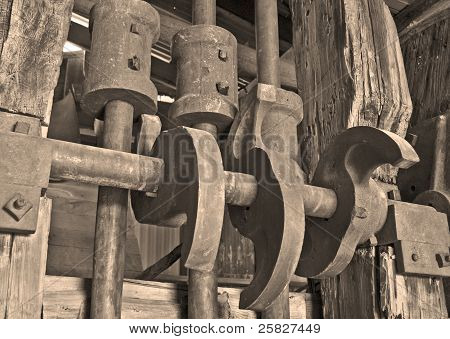Vecchio mulino di timbro di data mining